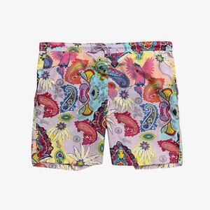 Peter Millar Swim Short Mens 2XL Tropical Paisley Beach Brief Lined Trunks *READ